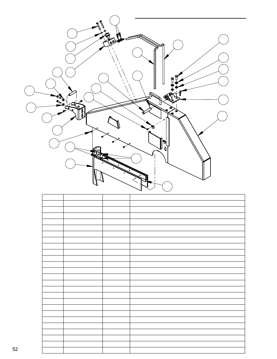 30” blade guard assembly | Diamond Products CC4144D-XL User Manual | Page 52 / 60