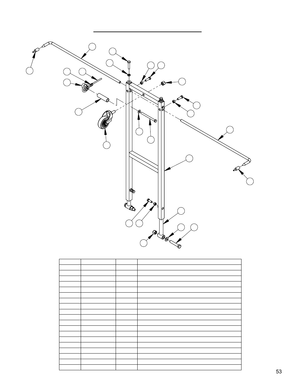 Front pointer assembly | Diamond Products CC4144D-XL User Manual | Page 53 / 60