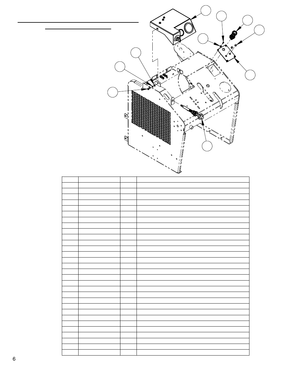 Instrument and controls (low profile), Includes #1, #3- #27) | Diamond Products CC4144D-XL User Manual | Page 6 / 60