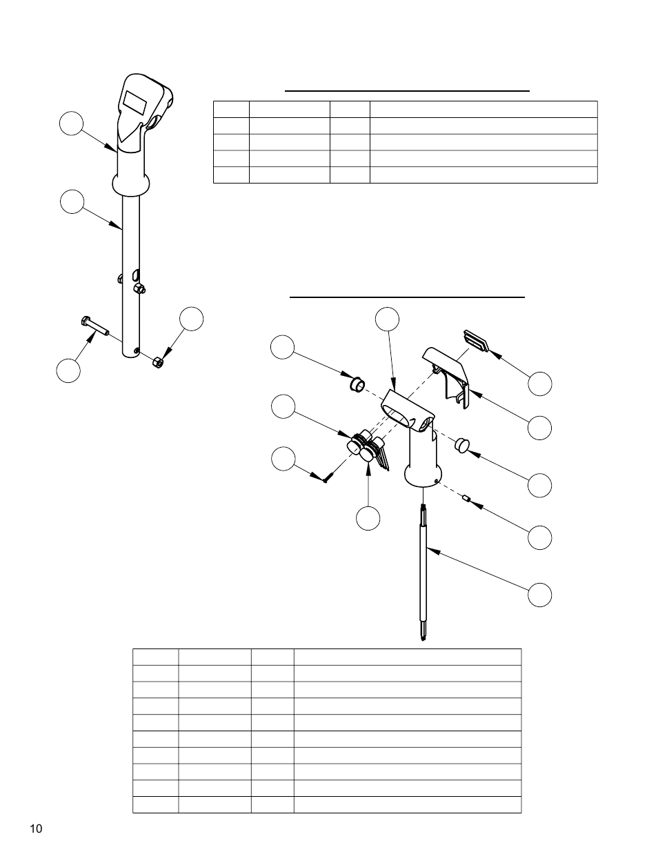 10 control lever ass'y / control grip ass'y, Control lever assembly control grip assembly | Diamond Products CC4144D (3 Speed) User Manual | Page 10 / 68