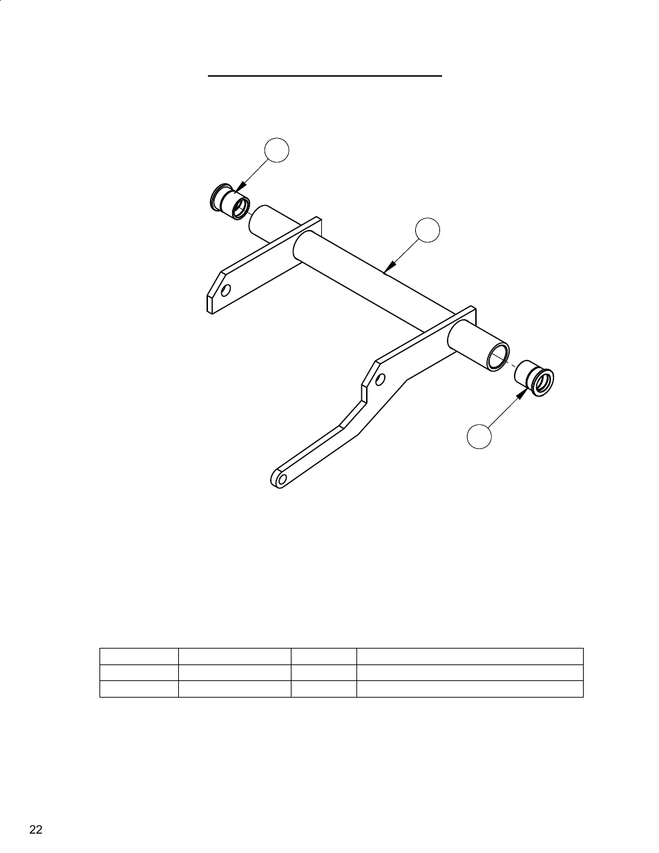 22 traction bar ass'y, Traction bar assembly | Diamond Products CC4144D (3 Speed) User Manual | Page 22 / 68