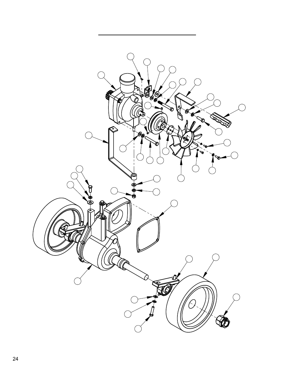 24 differential ass'y, Differential assembly | Diamond Products CC4144D (3 Speed) User Manual | Page 24 / 68