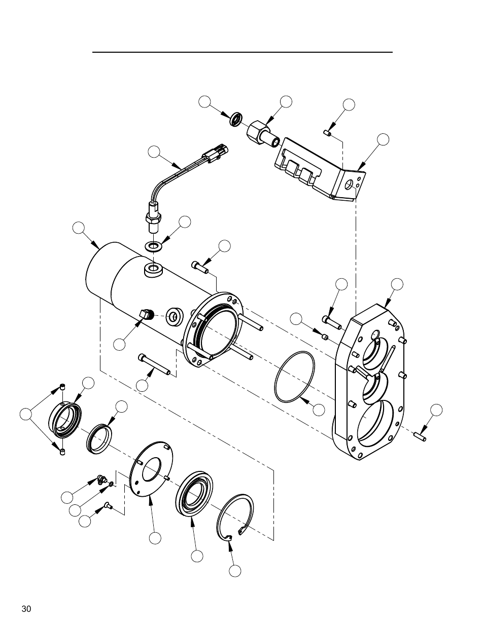 30 rh side cover, 3-speed transmission, Right hand side | Diamond Products CC4144D (3 Speed) User Manual | Page 30 / 68