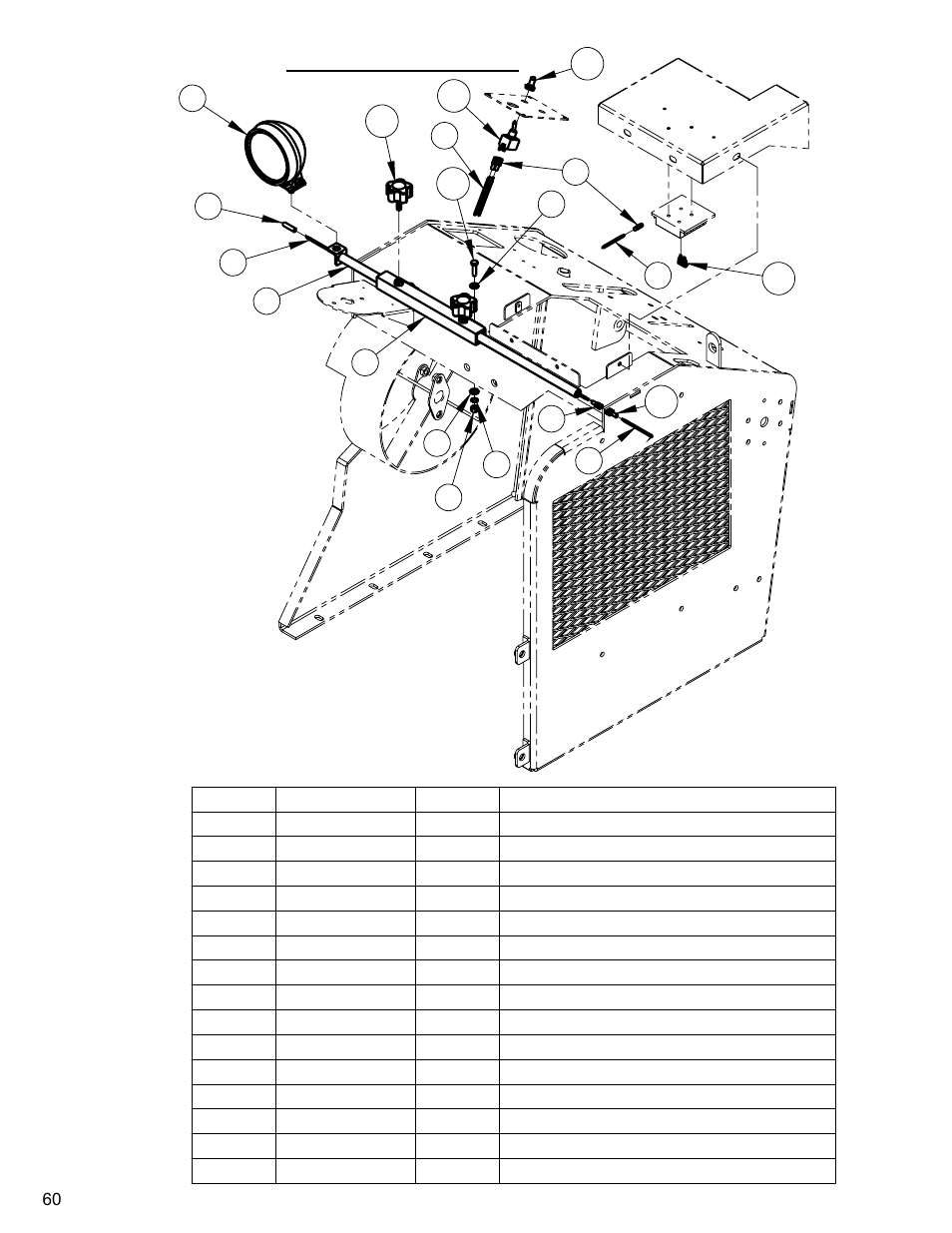 59 spotlight kit, Spotlight kit | Diamond Products CC4144D (3 Speed) User Manual | Page 60 / 68