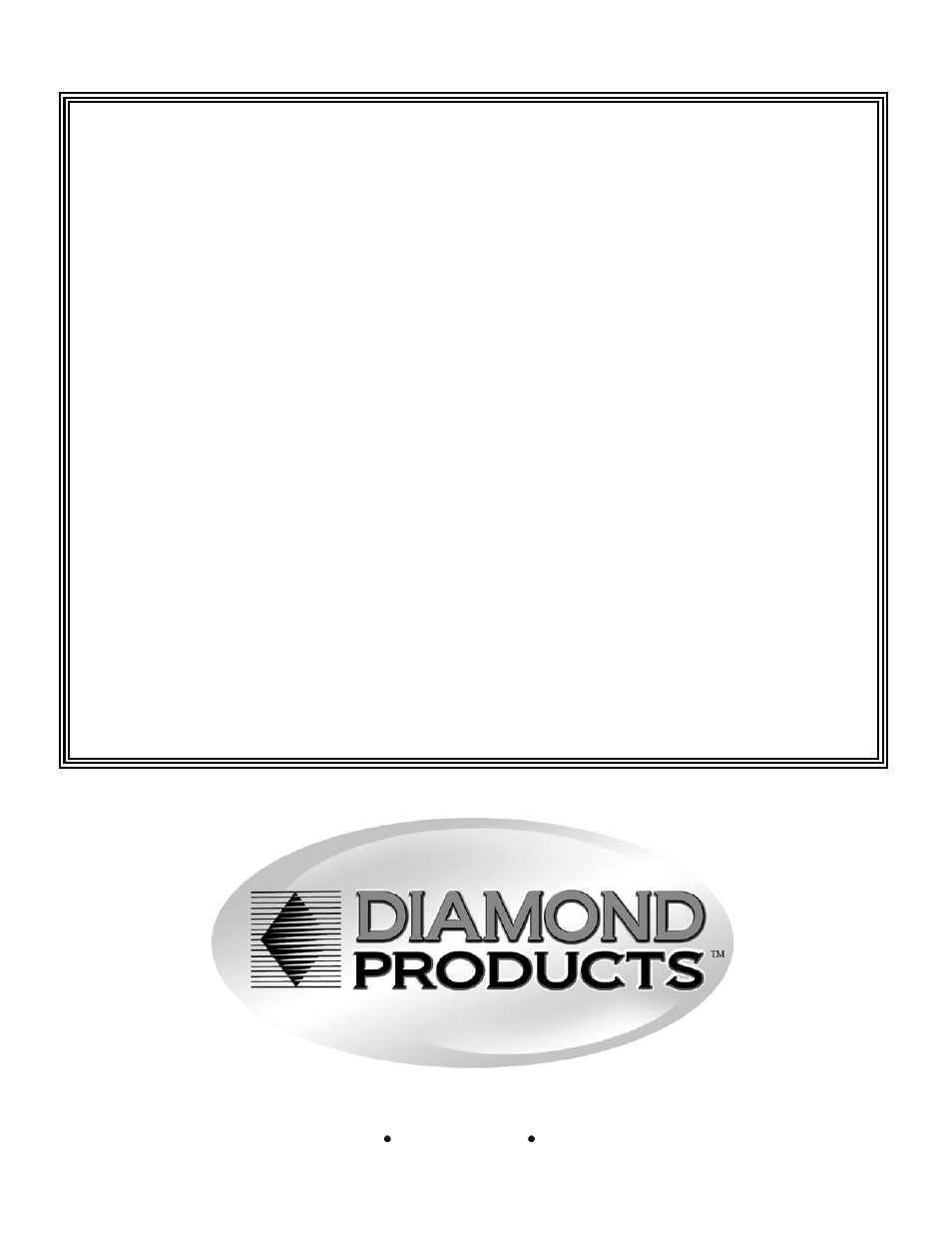 68 warranty, Warranty, Equipment and parts warranty | Diamond Products CC4144D (3 Speed) User Manual | Page 68 / 68