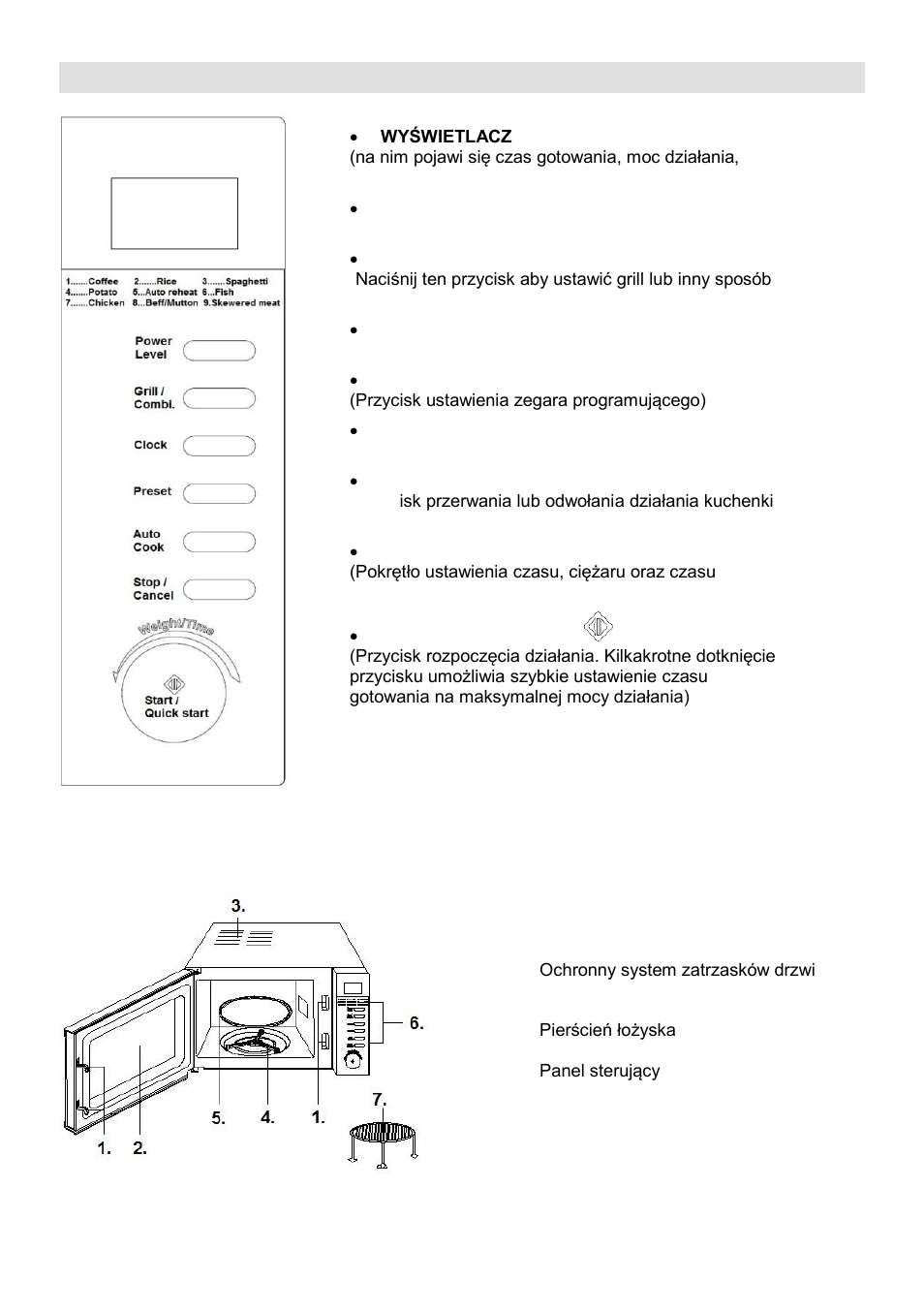 Opis kuchenki | Gorenje MO-20 DCE User Manual | Page 51 / 97