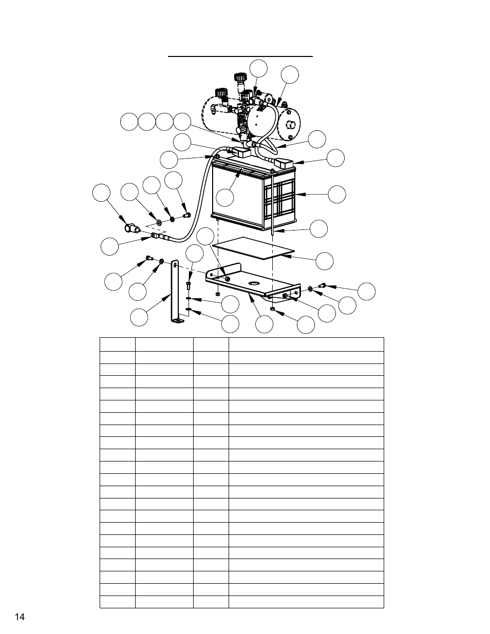 Battery assembly | Diamond Products CC6540E User Manual | Page 14 / 76