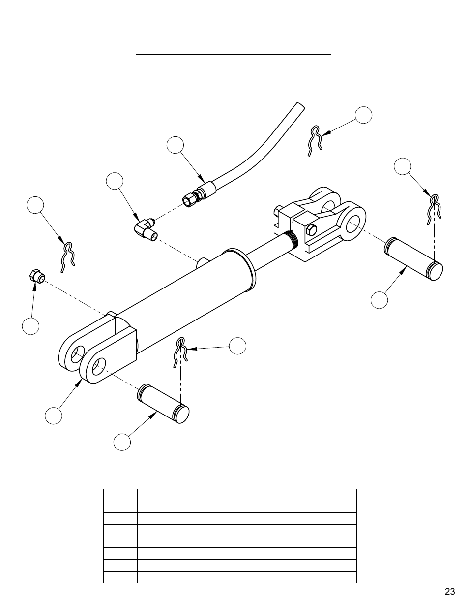 Hydraulic cylinder assembly | Diamond Products CC6540E User Manual | Page 23 / 76