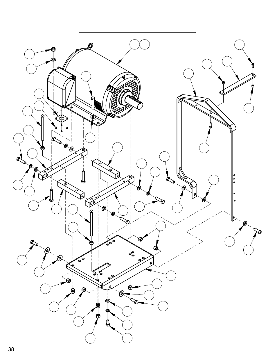 40hp motor mount assembly | Diamond Products CC6540E User Manual | Page 38 / 76