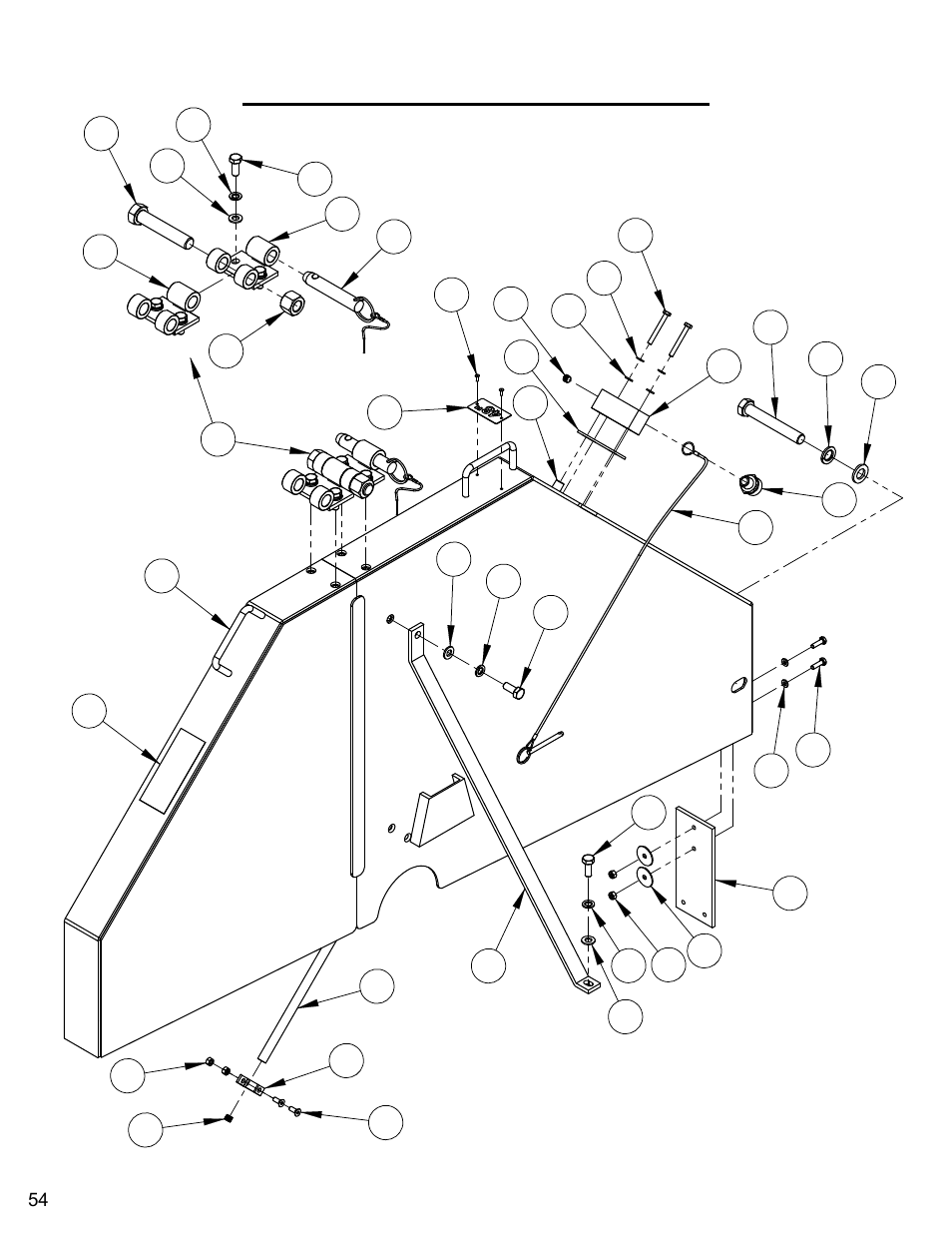 Optional 48" blade guard assembly | Diamond Products CC6540E User Manual | Page 54 / 76
