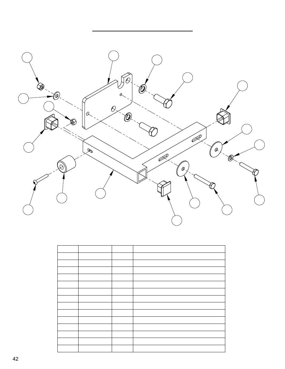 Pointer stop assembly | Diamond Products CC6550XLS User Manual | Page 42 / 76