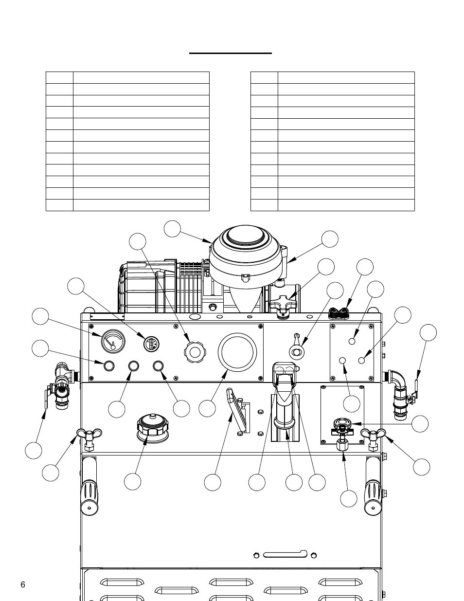 Controls legend | Diamond Products CC6550XLS User Manual | Page 6 / 76