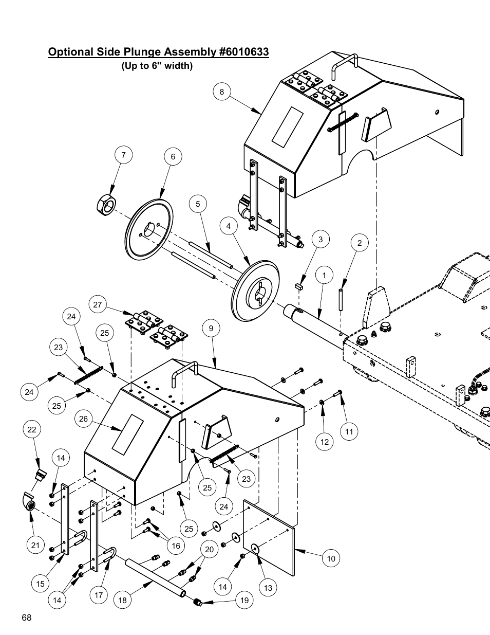 Optional side plunge assembly | Diamond Products CC6550XLS User Manual | Page 68 / 76