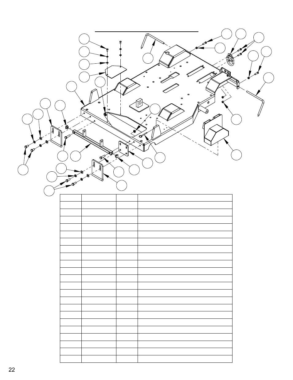Frame base assembly | Diamond Products CC6550XLS-3 Speed User Manual | Page 22 / 72