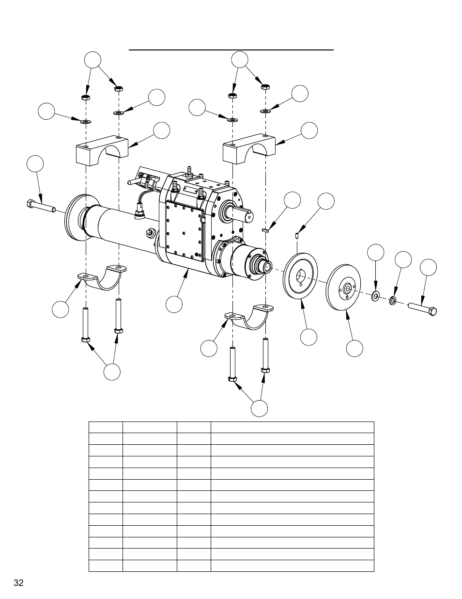 3 speed blade shaft assembly | Diamond Products CC6550XLS-3 Speed User Manual | Page 32 / 72