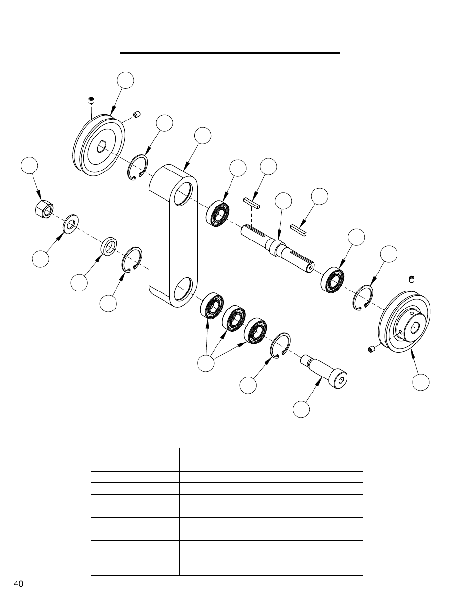 Transmission jackshaft assembly | Diamond Products CC6550XLS-3 Speed User Manual | Page 40 / 72