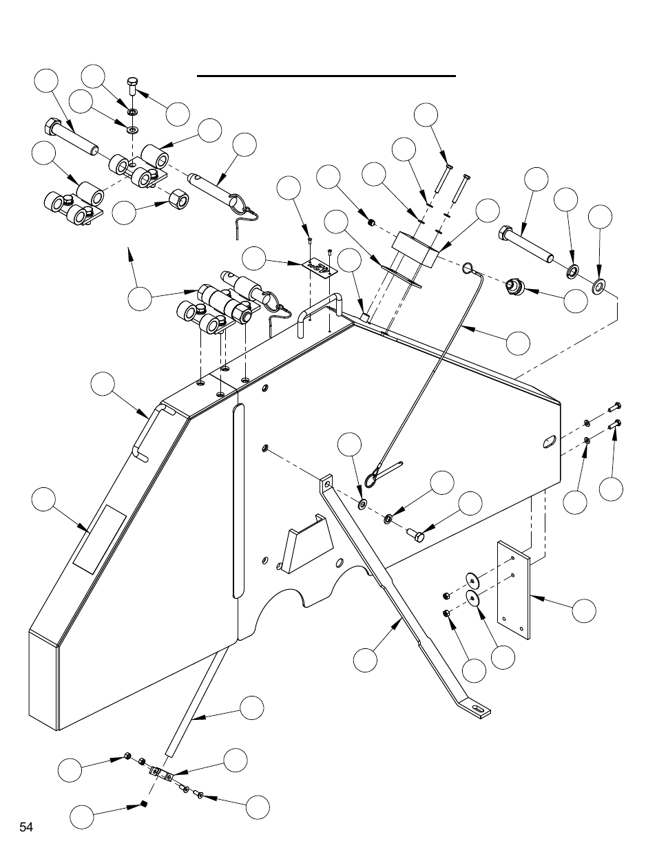 42" blade guard assembly, 42” blade guard assembly | Diamond Products CC6550XLS-3 Speed User Manual | Page 54 / 72