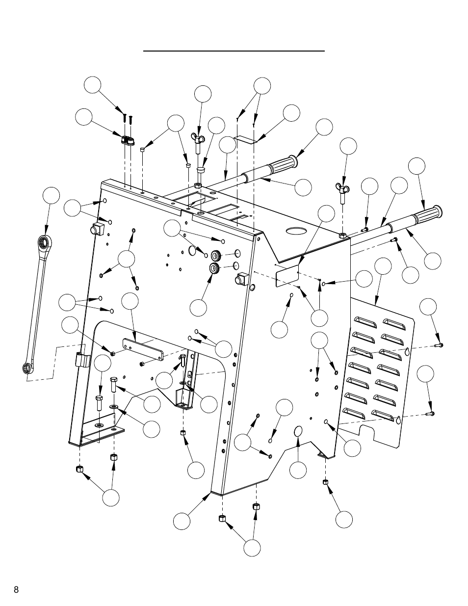 Frame upright assembly | Diamond Products CC6550XLS-3 Speed User Manual | Page 8 / 72
