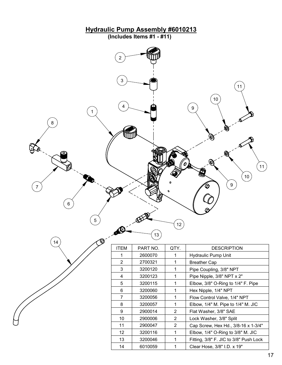 Hydraulic pump assembly | Diamond Products CC6560XLS User Manual | Page 17 / 88
