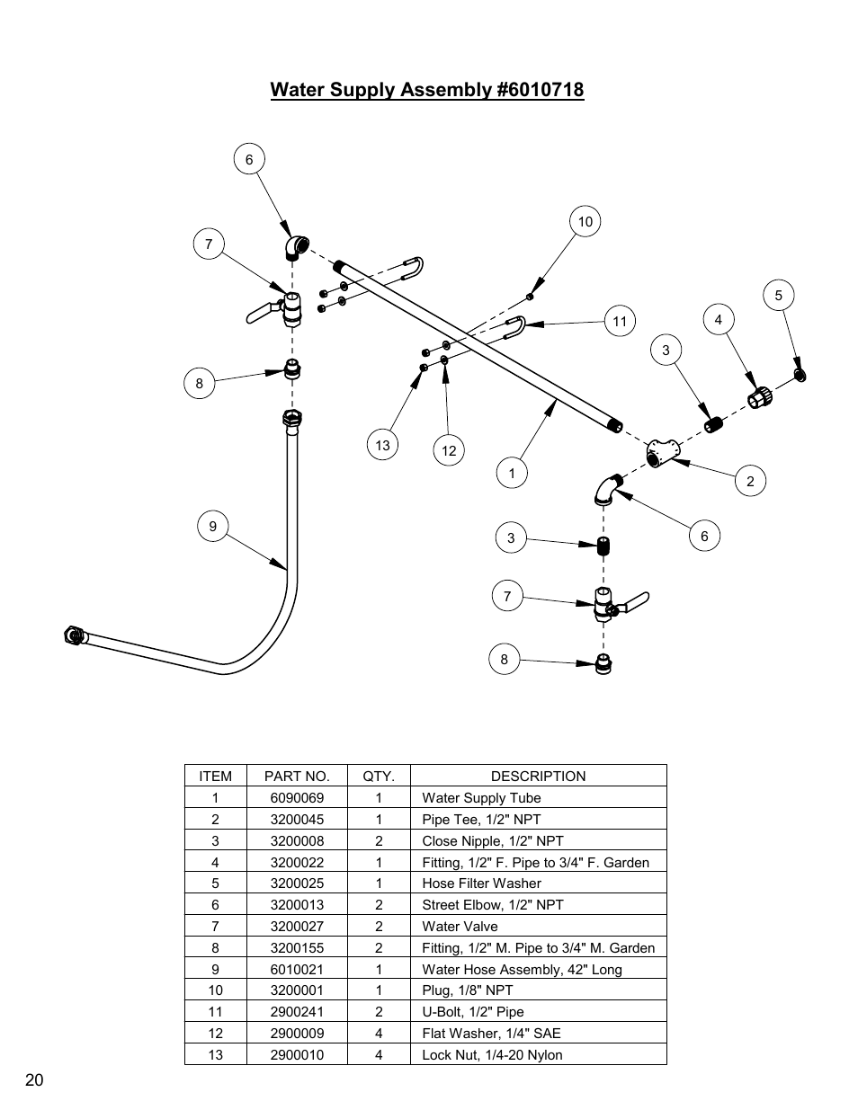 Water supply assembly | Diamond Products CC6560XLS User Manual | Page 20 / 88