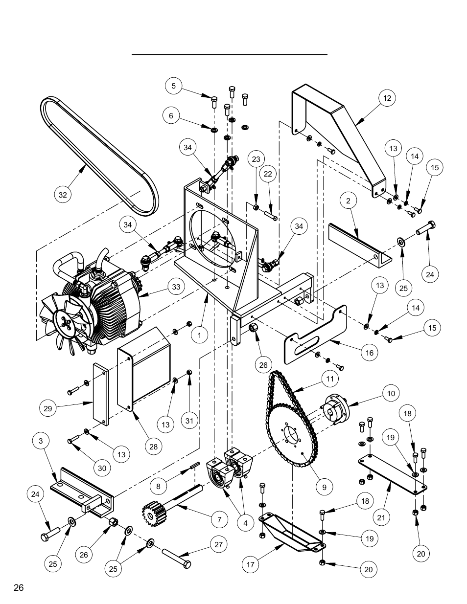 Rear drive assembly (eaton) | Diamond Products CC6560XLS User Manual | Page 26 / 88