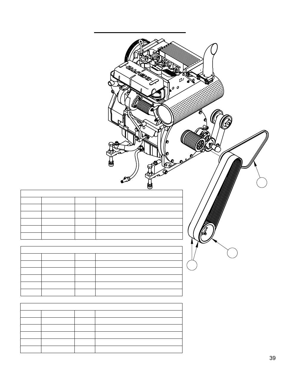 Belt drive assembly | Diamond Products CC6560XLS User Manual | Page 39 / 88