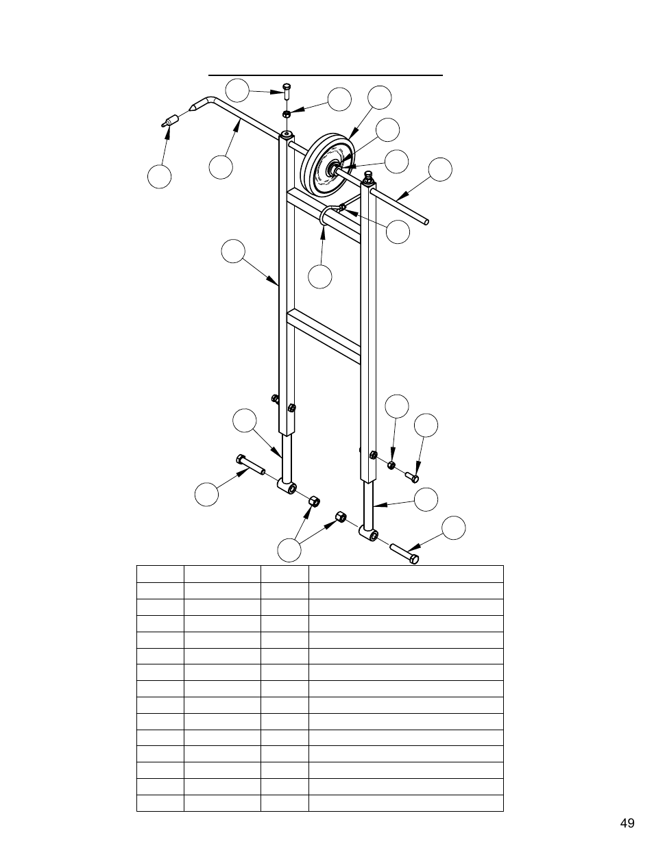 Front pointer assembly | Diamond Products CC6560XLS User Manual | Page 49 / 88