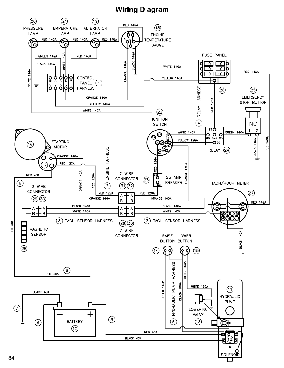 Wiring diagram | Diamond Products CC6560XLS User Manual | Page 84 / 88