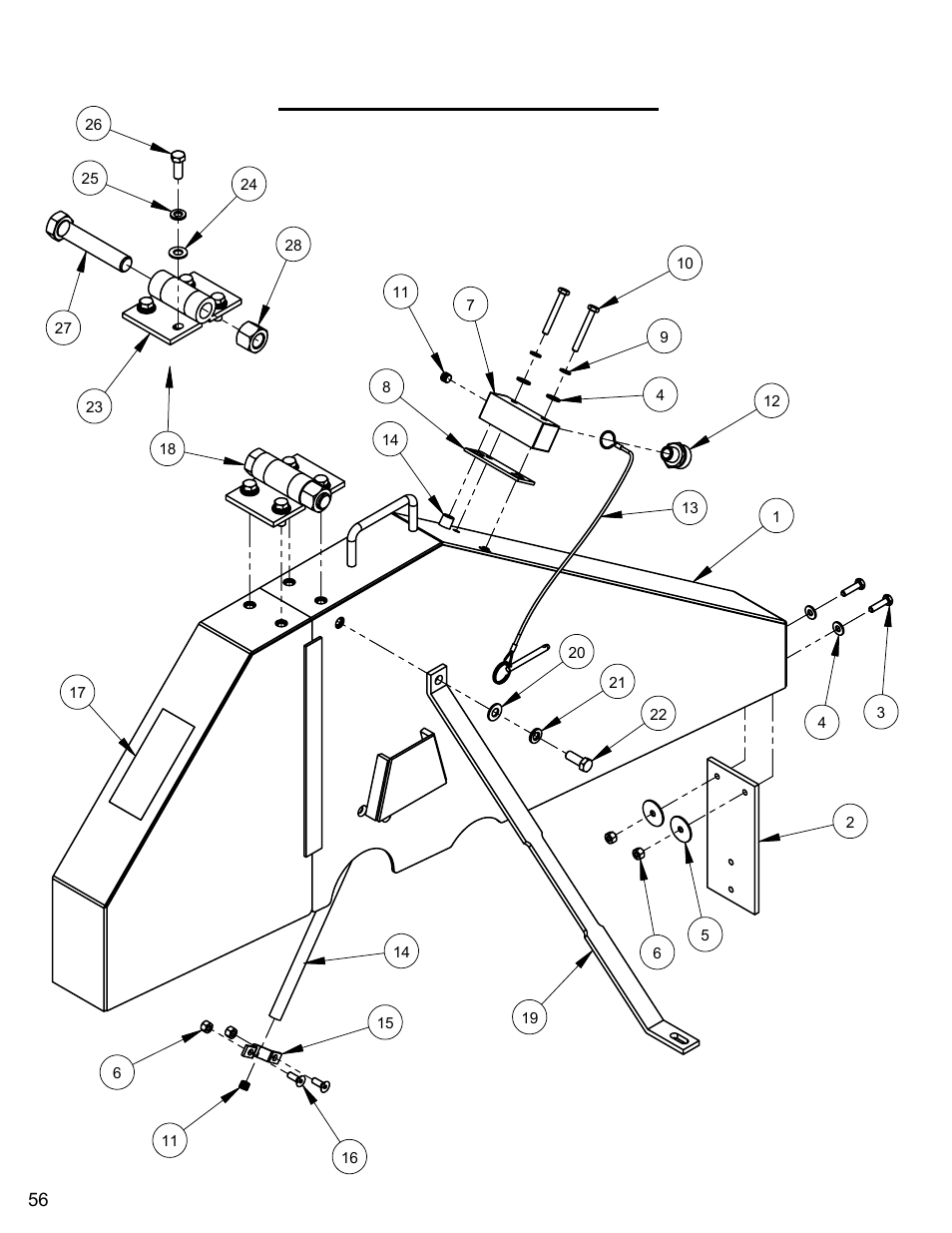 30" blade guard assembly, 30” blade guard assembly | Diamond Products CC6560XLT User Manual | Page 56 / 76