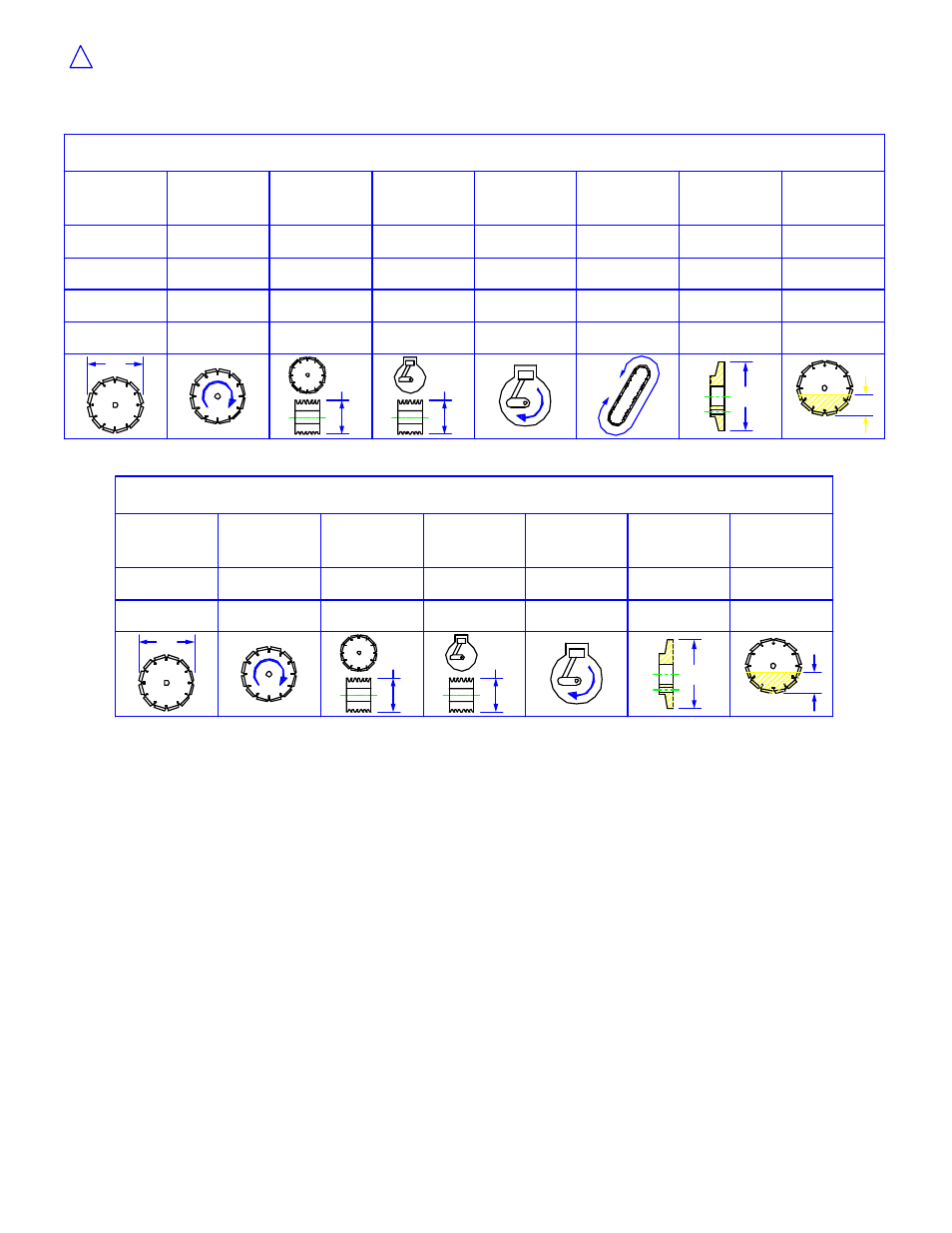 Cc6560xl rpm chart, Cc6560xlj rpm chart | Diamond Products CC6560XLJ User Manual | Page 27 / 28