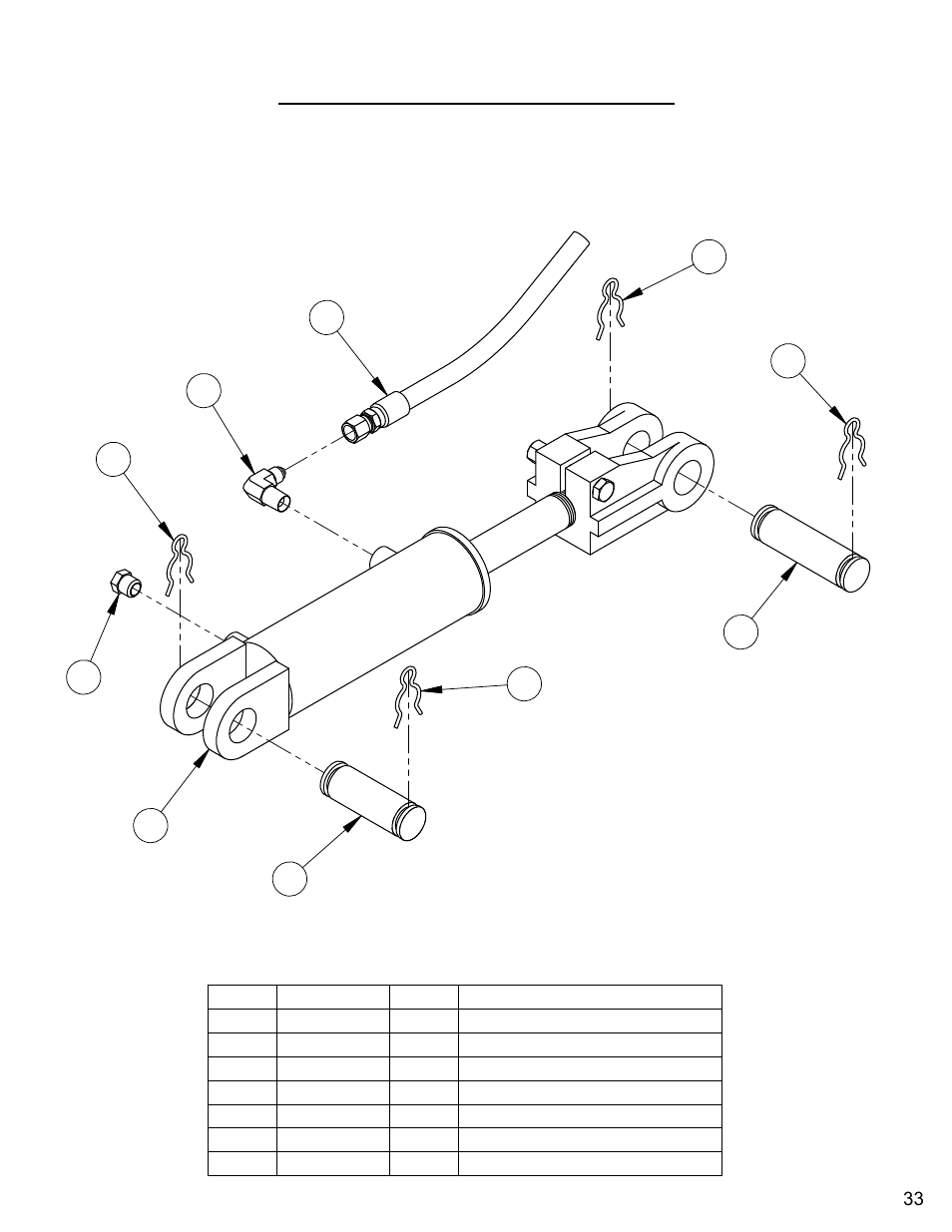 Hydraulic cylinder assembly | Diamond Products CC6566 User Manual | Page 33 / 84