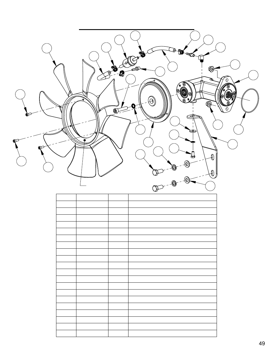 Fan drive assembly, Flex fan drive assembly | Diamond Products CC6566 User Manual | Page 49 / 84