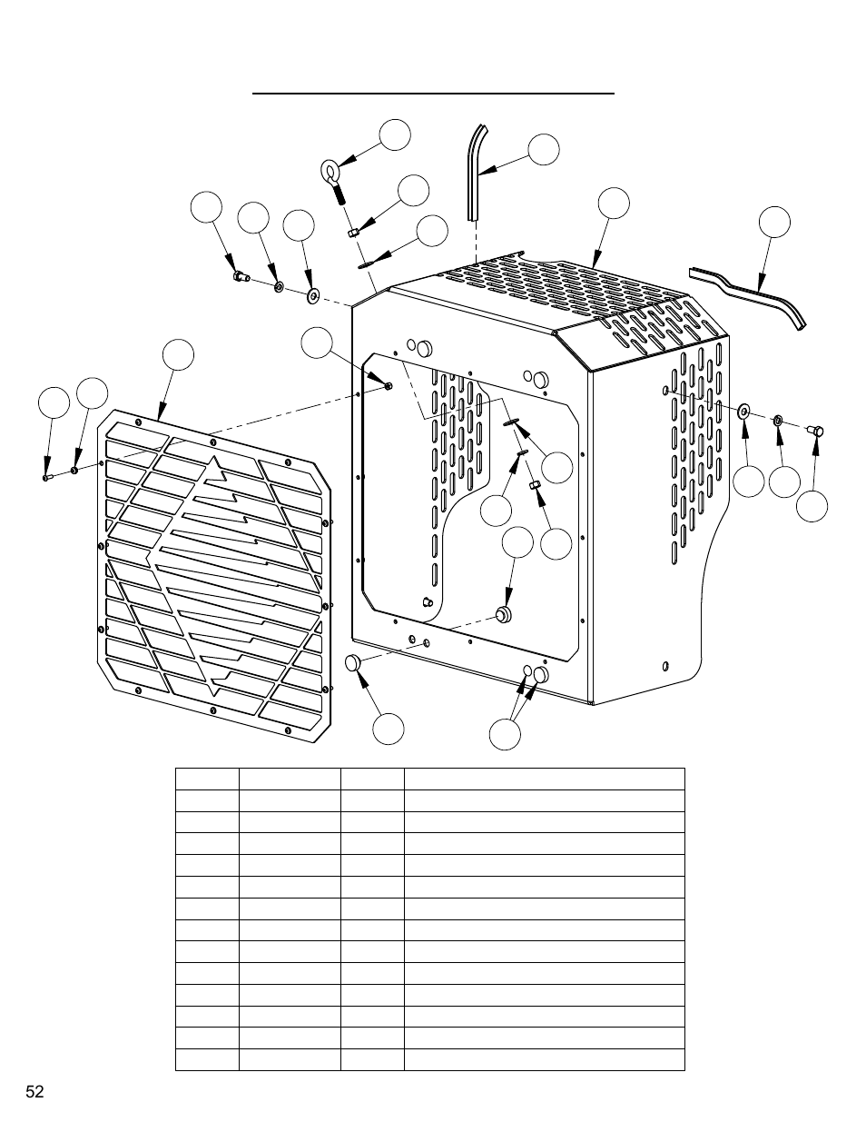 Radiator shroud assembly | Diamond Products CC6566 User Manual | Page 52 / 84