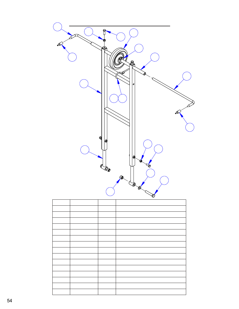 Front pointer assembly | Diamond Products CC6566 User Manual | Page 54 / 84