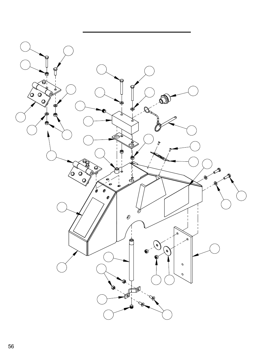 14" blade guard assembly, 14” blade guard assembly | Diamond Products CC6566 User Manual | Page 56 / 84
