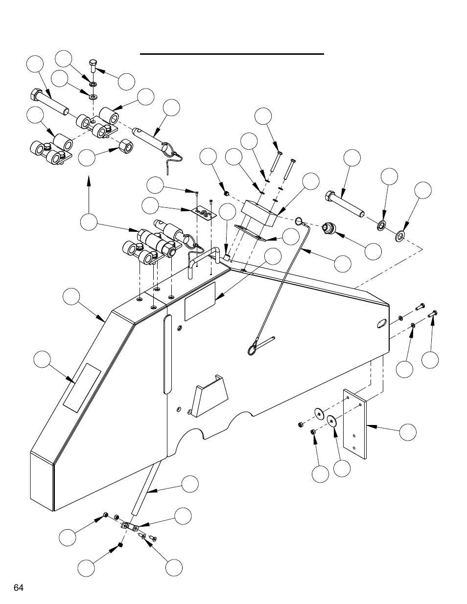 36" blade guard assembly, 36” blade guard assembly | Diamond Products CC6566 User Manual | Page 64 / 84