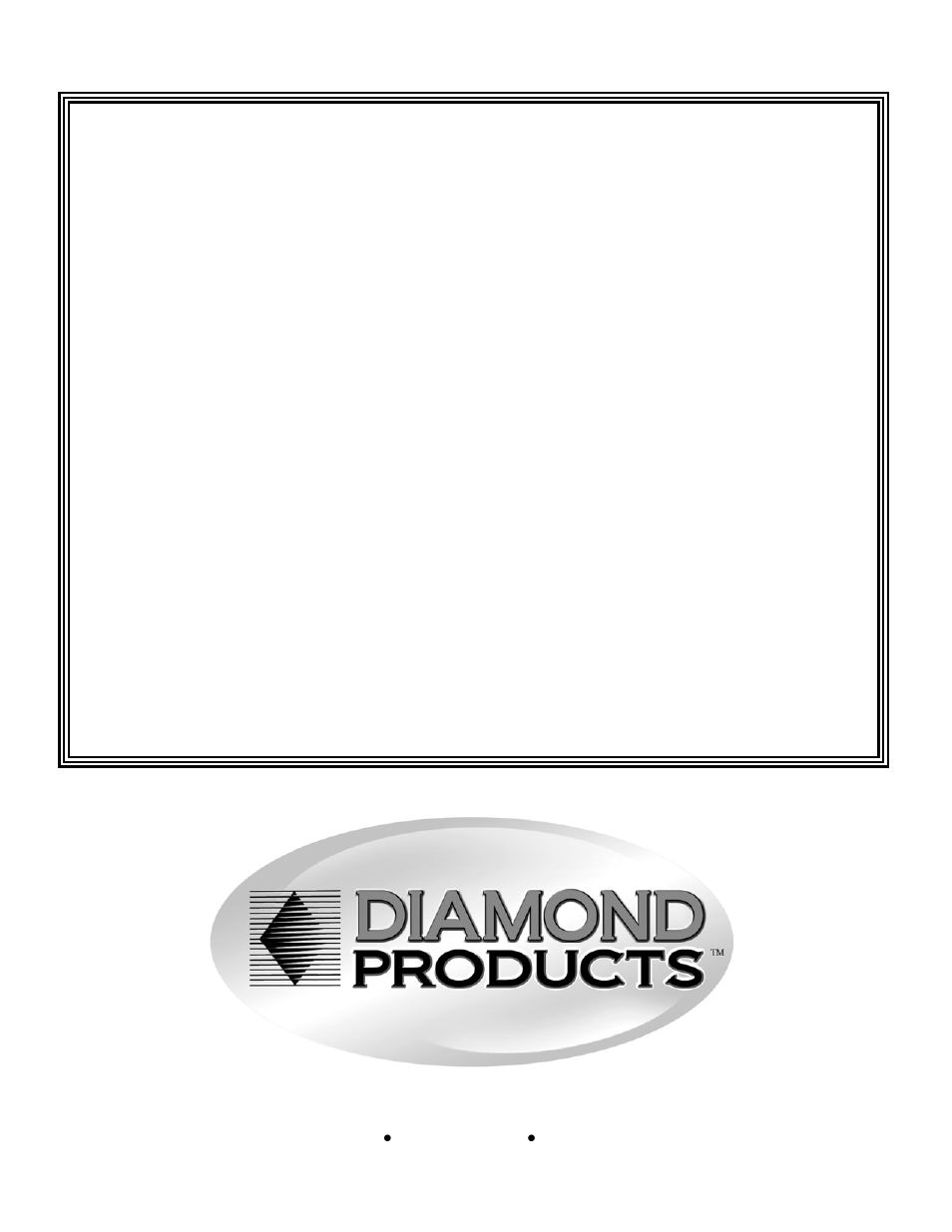 Warranty, Equipment and parts warranty | Diamond Products CC6566 User Manual | Page 84 / 84