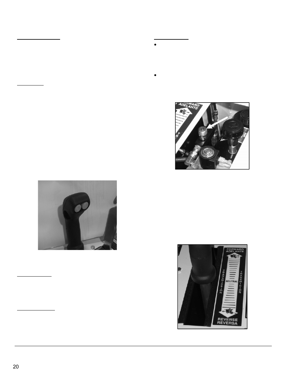 Water safety switch, Water pump, Control grip | Raising the saw, Lowering the saw, Lowering speed, Speed control lever | Diamond Products CC6566 User Manual | Page 20 / 48