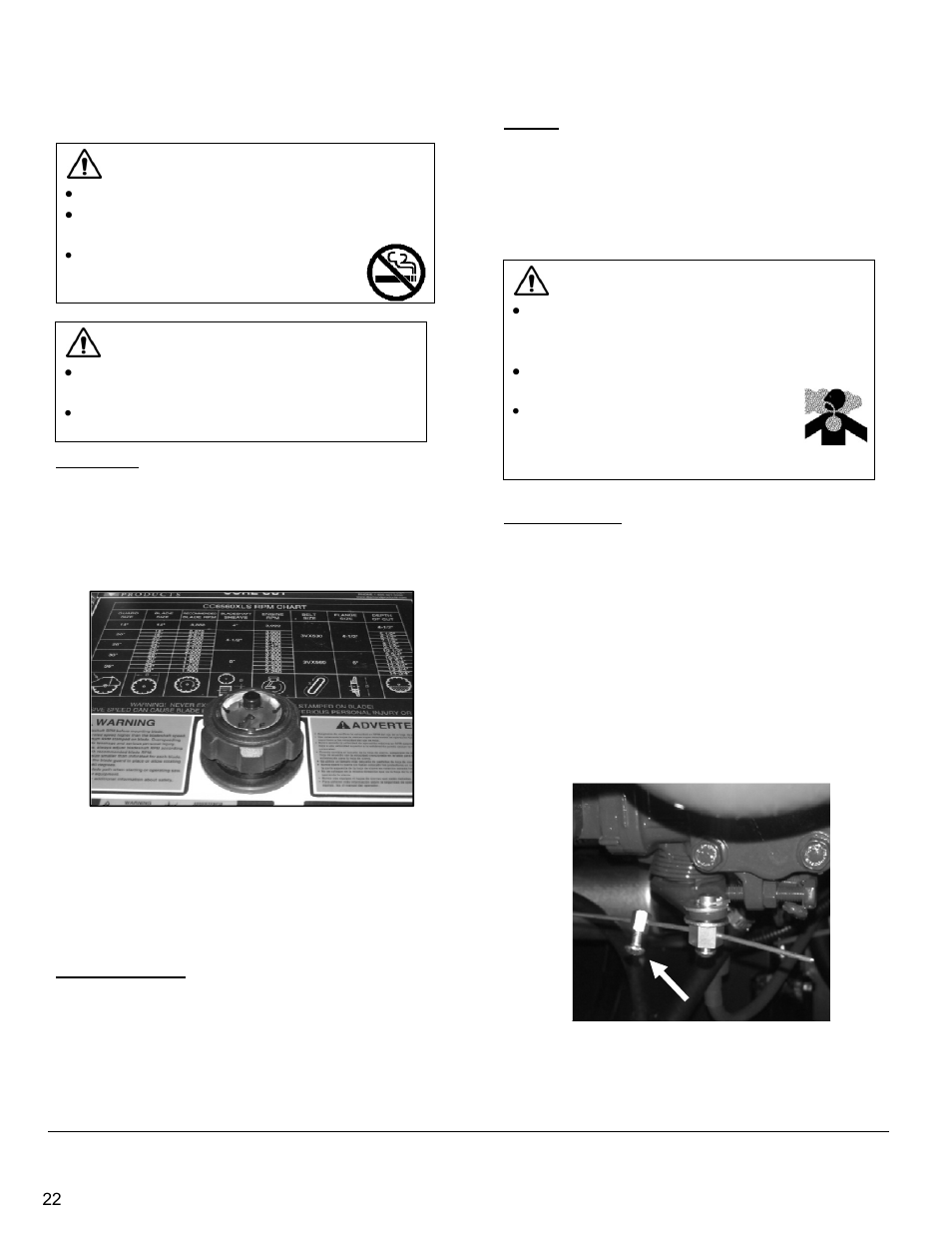 Fuel system, Adding fuel, Cold weather fuel | Storage, Engine, Engine governor | Diamond Products CC6566 User Manual | Page 22 / 48