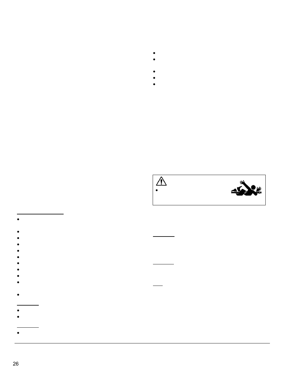 Maintaining the cc6566 and cc6566-3, Maintenance overview, Daily and/or regularly | 125 hours, 500 hours, Handlebars, Part lubrication, Front axle, Rear axle | Diamond Products CC6566 User Manual | Page 26 / 48