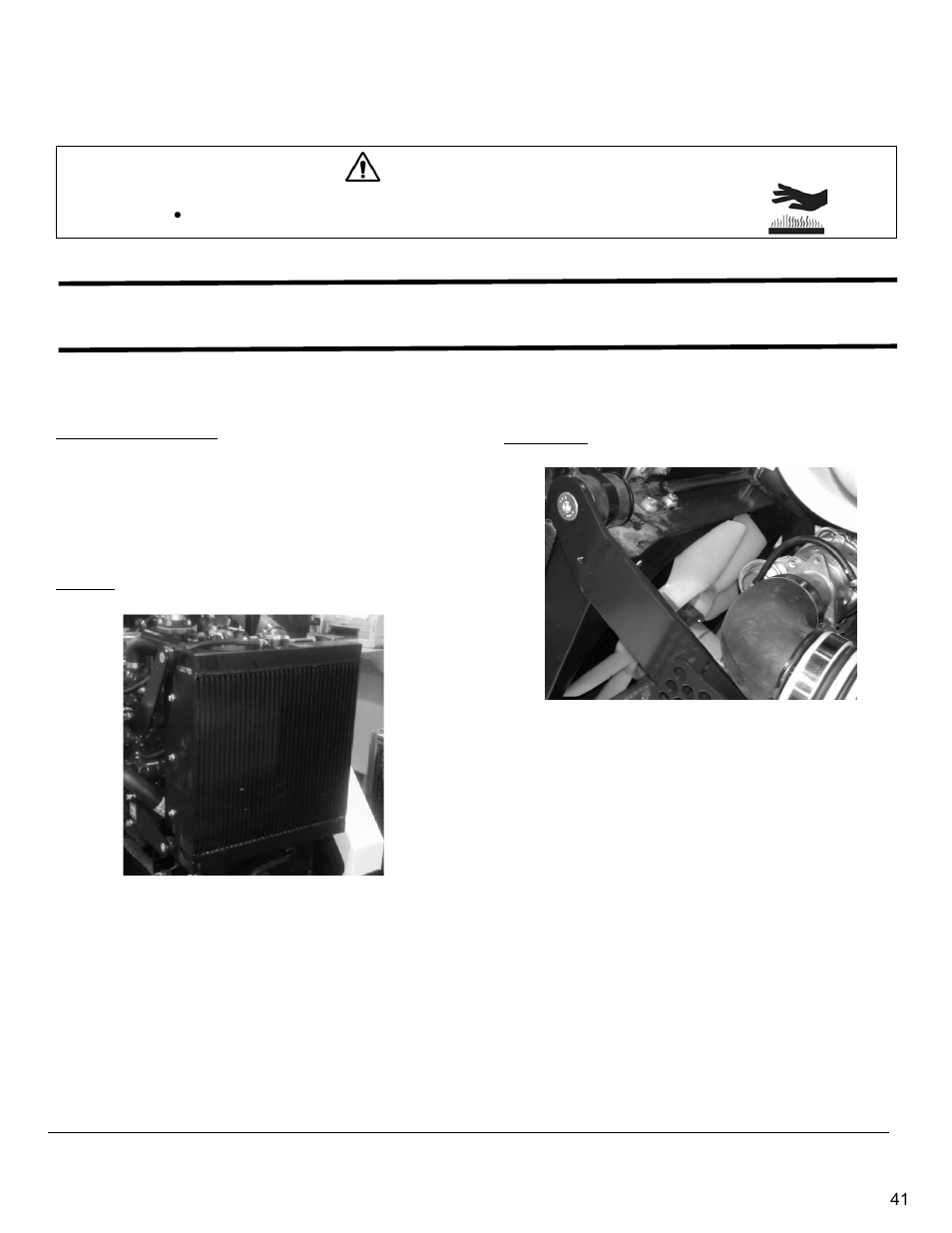 Engine, Engine cooling system, Radiator | Cooling fan | Diamond Products CC6566 User Manual | Page 41 / 48