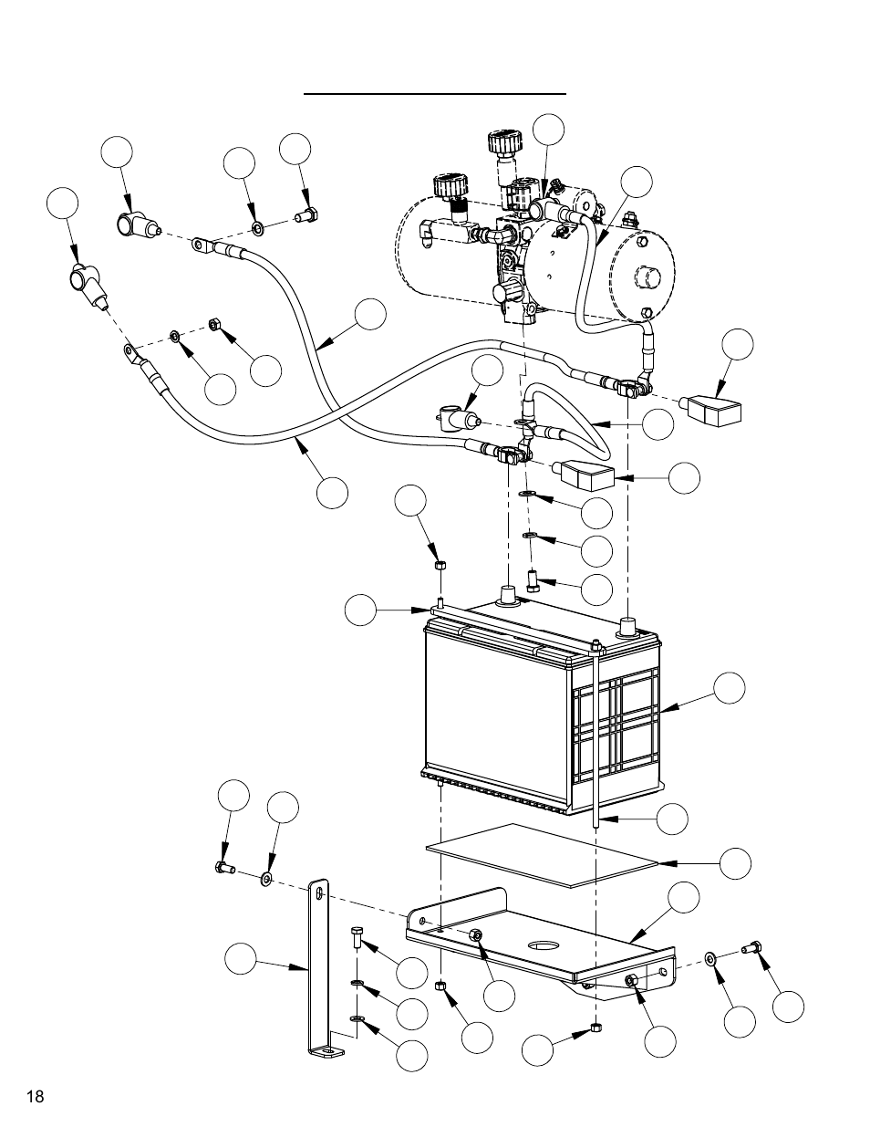 Battery assembly | Diamond Products CC6566-3 speed User Manual | Page 18 / 80