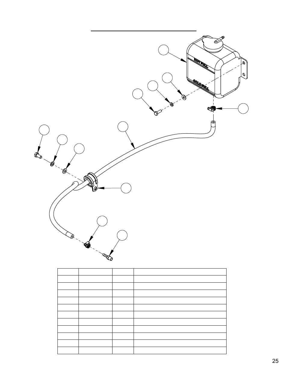 Coolant tank assembly | Diamond Products CC6566-3 speed User Manual | Page 25 / 80