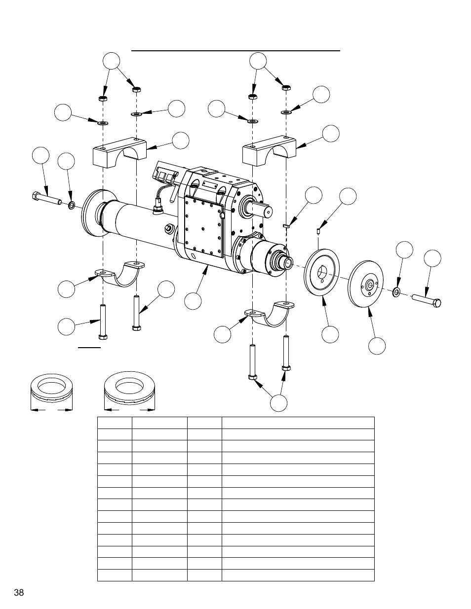 3 speed blade shaft assembly | Diamond Products CC6566-3 speed User Manual | Page 38 / 80