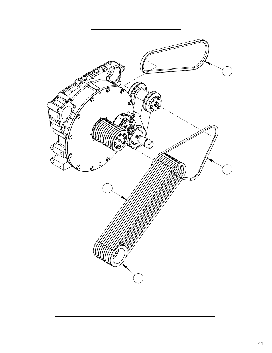 Belt drive assembly | Diamond Products CC6566-3 speed User Manual | Page 41 / 80