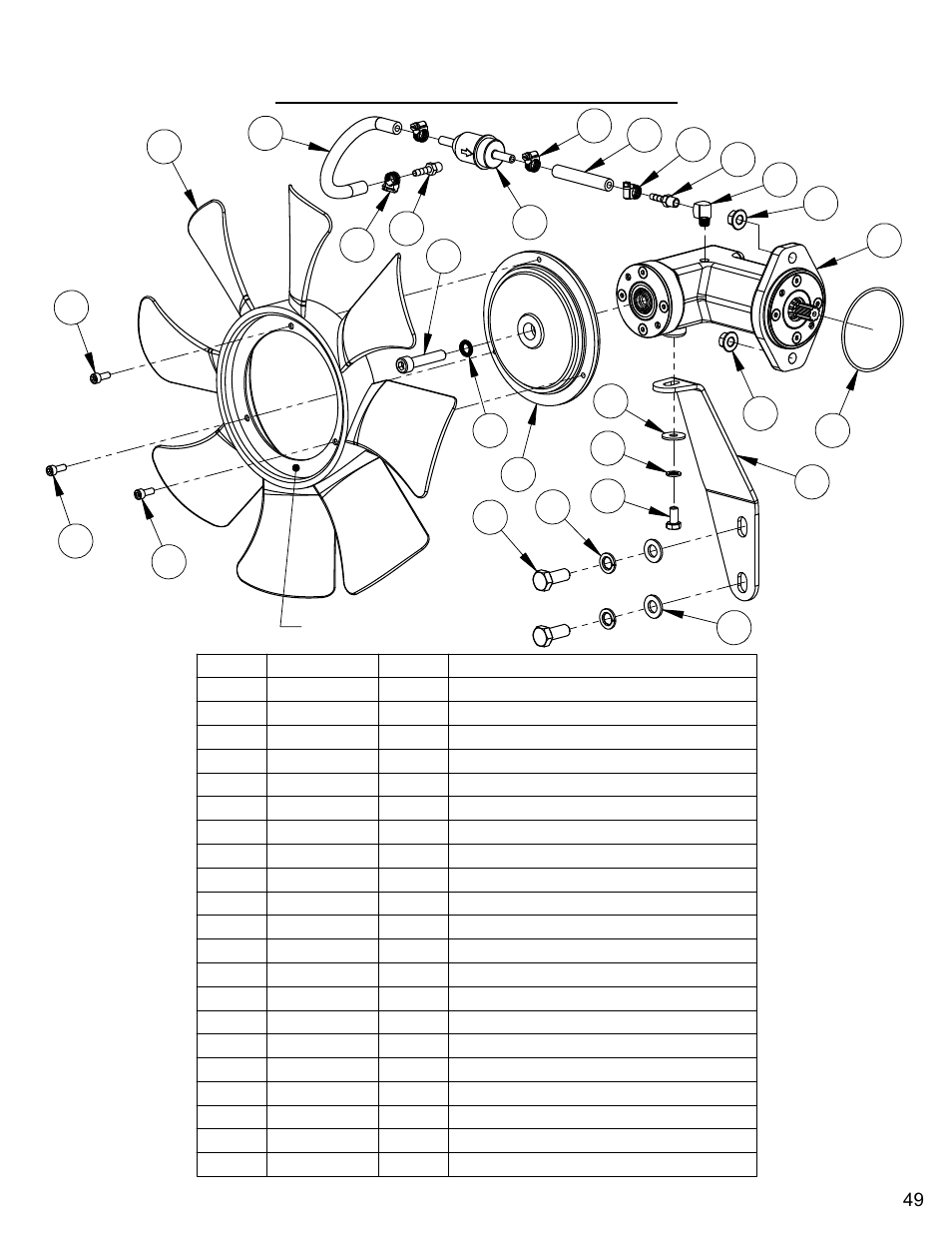 Fan drive assembly, Flex fan drive assembly | Diamond Products CC6566-3 speed User Manual | Page 49 / 80