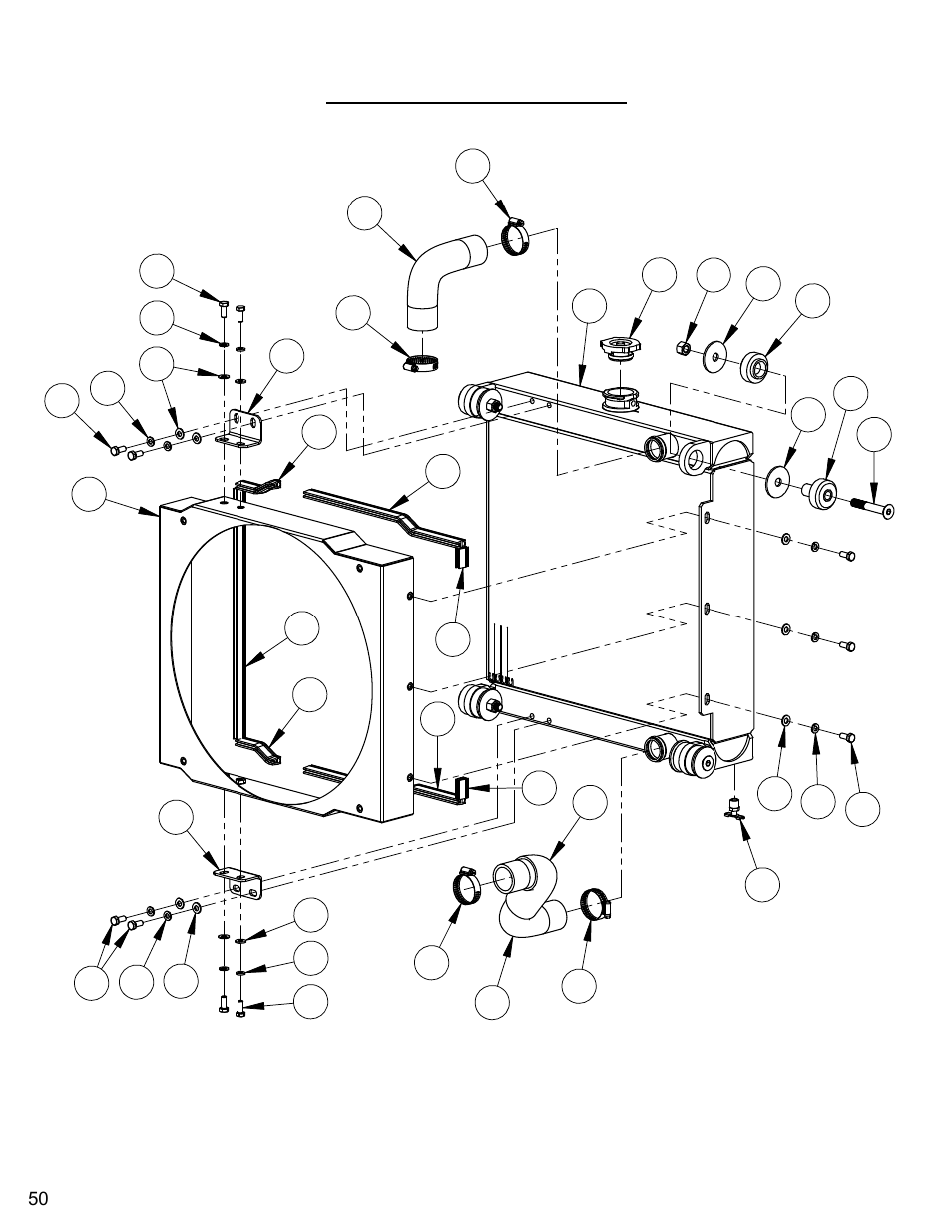 Radiator assembly | Diamond Products CC6566-3 speed User Manual | Page 50 / 80