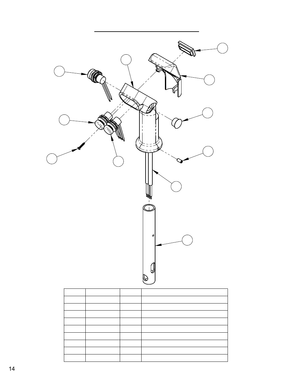 Control grip assembly | Diamond Products CC7070 User Manual | Page 14 / 88