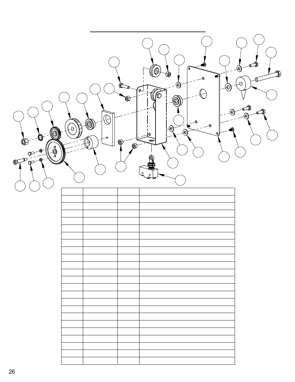 Depth indicator assembly | Diamond Products CC7070 User Manual | Page 26 / 88