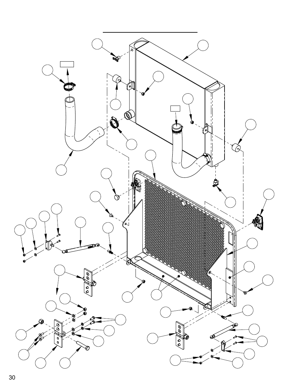 Radiator assembly | Diamond Products CC7070 User Manual | Page 30 / 88